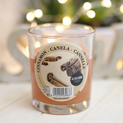 6 scented candles - cinnamon 75x70mm