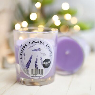 6 candele profumate - lavanda