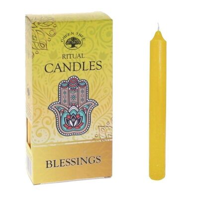 2 Packs 10 bougies rituelles - bénédiction