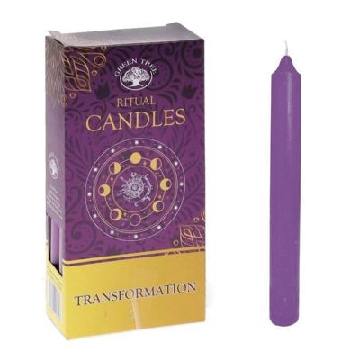 2 Packs 10 ritual candles - transformation
