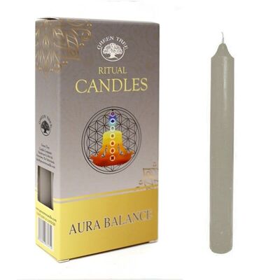 2 Packs 10 bougies rituelles - Aura balance