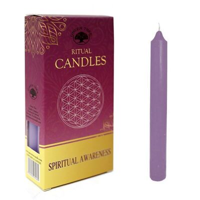 2 Packs 10 bougies rituelles - Conscience spirituelle