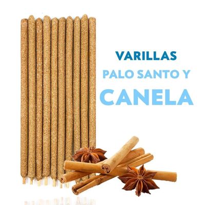 100 Zimt- und Palo-Santo-Sticks – aromainspiriert