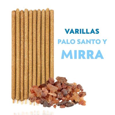 8 bâtonnets de myrrhe et palo santo - AromaInspired