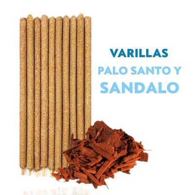 8 bâtons de bois de santal et de Palo Santo - AromaInspired