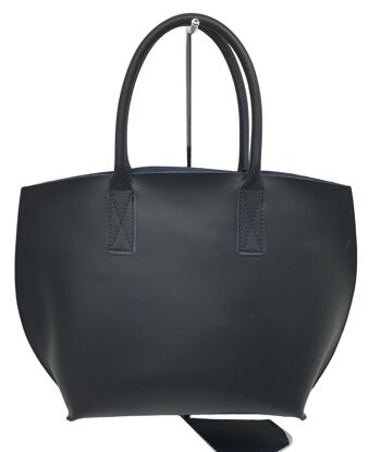 SAC HOBO/TOTE/SHOPPER D'ÉTÉ EN CUIR AVEC GRANDE POCHETTE INTERNE EN TISSU AMOVIBLE - B69 7