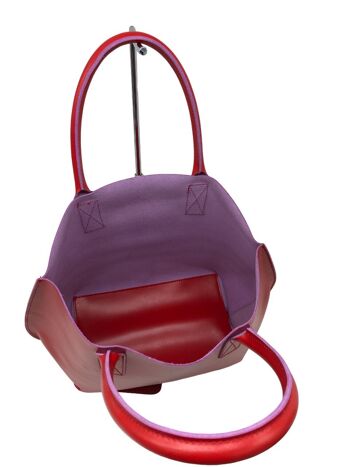 SAC HOBO/TOTE/SHOPPER D'ÉTÉ EN CUIR AVEC GRANDE POCHETTE INTERNE EN TISSU AMOVIBLE - B69 14