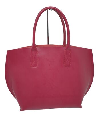 SAC HOBO/TOTE/SHOPPER D'ÉTÉ EN CUIR AVEC GRANDE POCHETTE INTERNE EN TISSU AMOVIBLE - B69 19