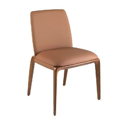 SILLA POLIPIEL MARRÓN 4135