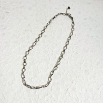 Collier argenté maillons 2