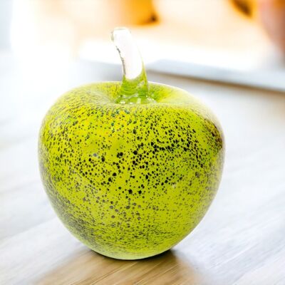 APPLE OF GLASS | “GRANNY SMITH” | GLASS APPLE | GLASS DECORATIONS | SMALL