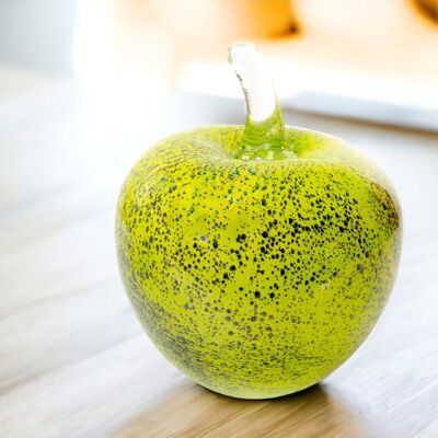 APPLE OF GLASS | “GRANNY SMITH” | GLASS APPLE | GLASS DECORATIONS | SMALL