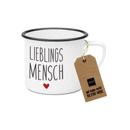 Happy Metal Mug Lieblingsmensch