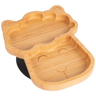 Assiette lama à succion en bambou pour enfants Tiny Dining