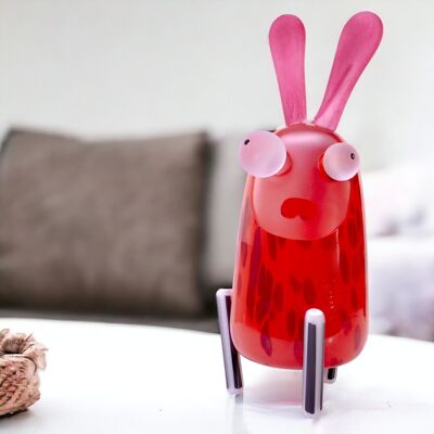 Añadir a la lista de deseos Objeto de cristal “Bunny” | Objeto de cristal de lujo | arte en vidrio