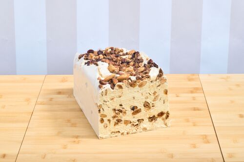 Nougat au Miel, Amandes et Figues à la Coupe (Lingot ou Meule d'environ 10 kg)