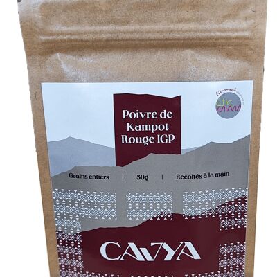 ORGANIC IGP Kampot Red Pepper - Bag of 30 g (x10)