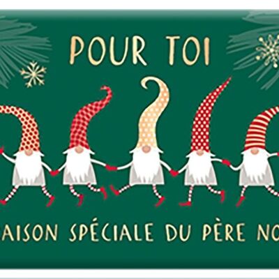 Weihnachten - BIO-DUNKLE SCHOKOLADE 40g Jahresende „Elfen“