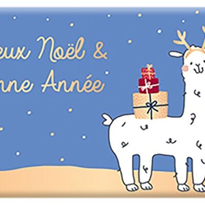 Christmas - ORGANIC MILK CHOCOLATE 40g end of year “Llama”