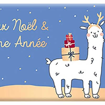 Noël - CHOCOLAT BIO AU LAIT 40g fin d'année « Lama »