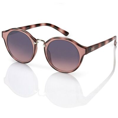 Camouflage-Sonnenbrille für Damen mit Rahmen aus Polycarbonat.   Verlaufsgläser mit UV400-Schutzkategorie 3 – Farbe Pink. Abmessungen: 15 x 5 x 15 cm
