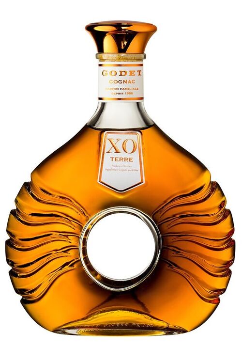 Cognac GODET XO Terre 700ml 40%vol. G/B. C/6bt