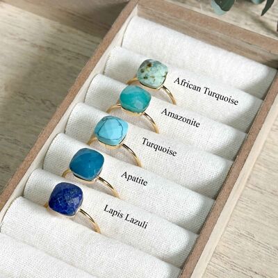 Natural stone rings - 12 variations