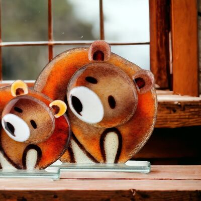 FUSION GLASS BEAR | FUSING GLASS | KUNST GLAS | LUXE OBJECT |