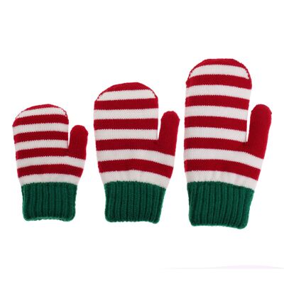 Mitaines de Noël tricotées "Elfe"