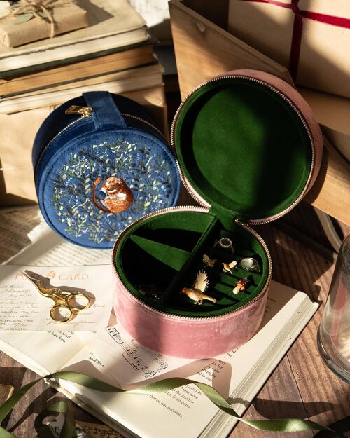 Chloe Dormouse Jewellery Box - Navy