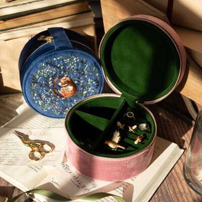 Chloe Dormouse Jewellery Box - Navy