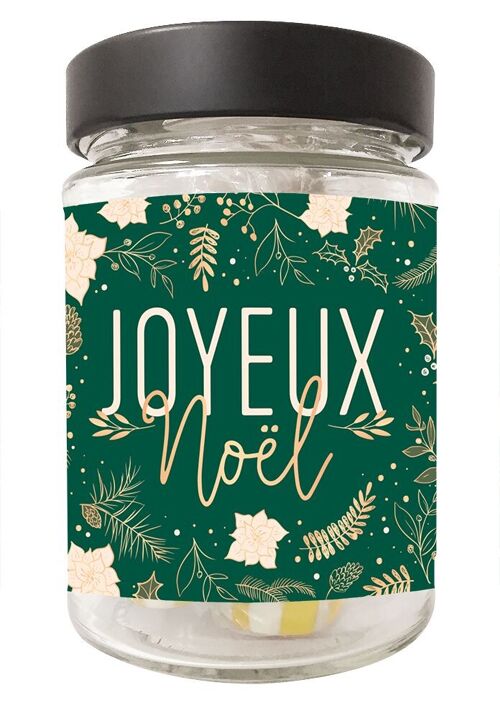 Noël - Bonbons en verrine 80g fin d'année « Joyeux Noël » 2