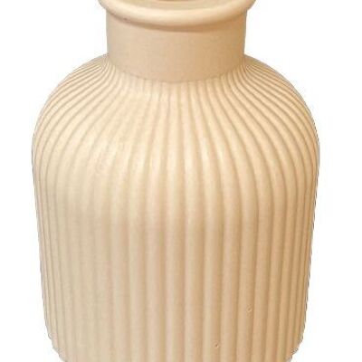 JESMONITE MOULE SILICONE Ø7CMx9CM VASE NERVURE