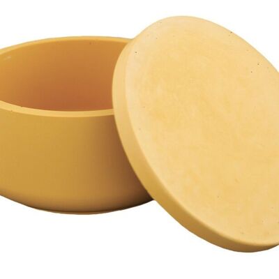SILICONE MOLD Ø 10.8x5.8CM LOW ROUND POT WITH LID