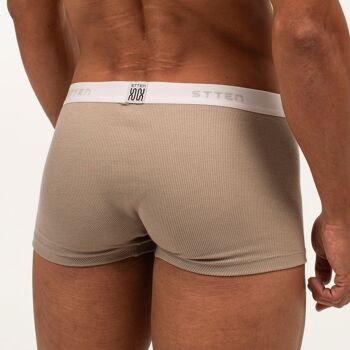 Boxer - Coton Côtelé - Couleur Taupe 2