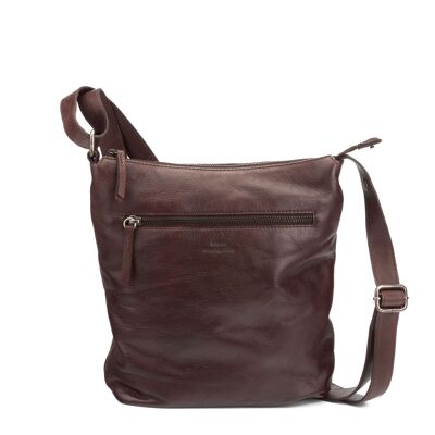 STAMP ST3240 bag, women, washed leather, brown