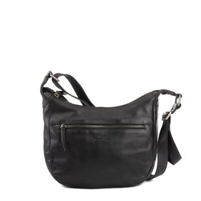 STAMP ST3241 bag, women, washed leather, black