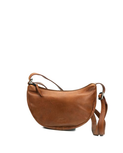 Bolso STAMP ST3244, mujer, piel lavada, color camel