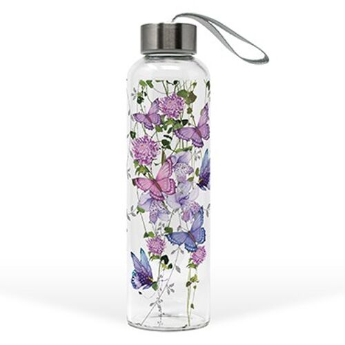 Glass Bottle Butterfly Splash