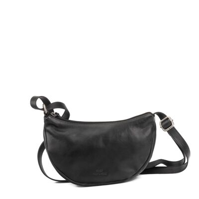 Bolso STAMP ST3244, mujer, piel lavada, color negro