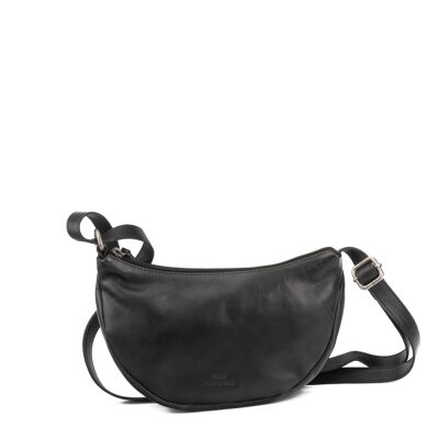 Borsa STAMP ST3244, donna, pelle lavata, nera