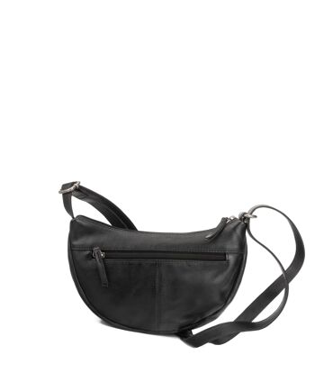 Sac STAMP ST3244, femme, cuir lavé, noir 2