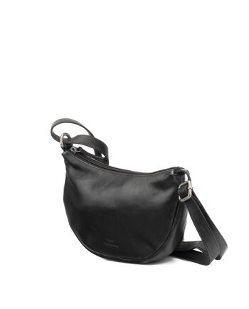 Sac STAMP ST3244, femme, cuir lavé, noir 3