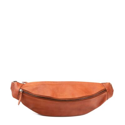 STAMP ST3246 waist bag, women, washed leather, leather color