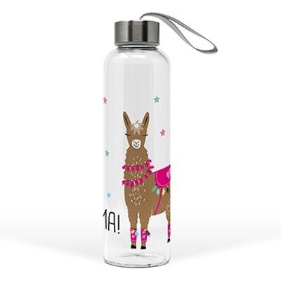 Botella de vidrio Drama Llama