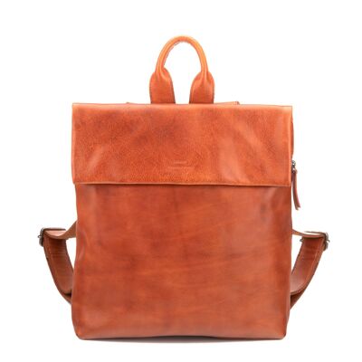 STAMP ST3247 backpack, women, washed leather, leather color