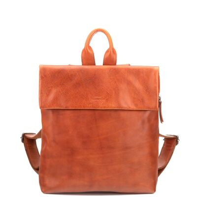 STAMP ST3247 backpack, women, washed leather, leather color