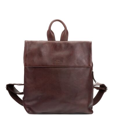 STAMP ST3247 backpack, women, washed leather, brown