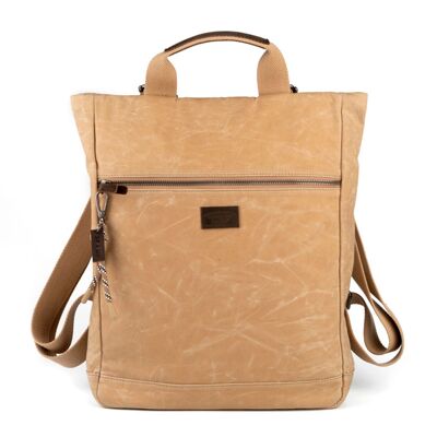 STAMP ST2415 backpack, women, canvas, beige