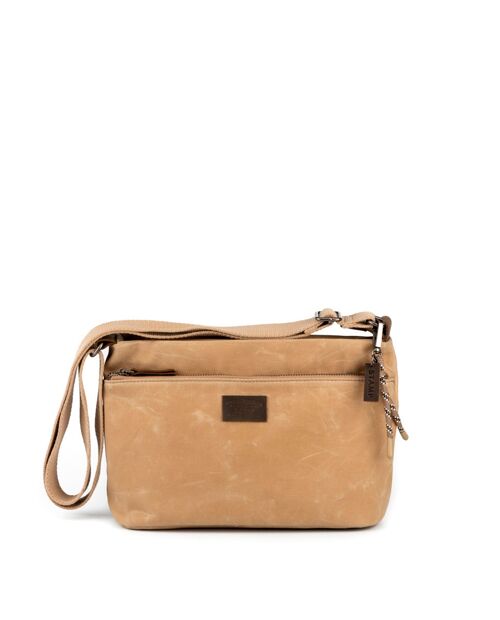 Bolso STAMP ST2417, mujer, lona, color beige